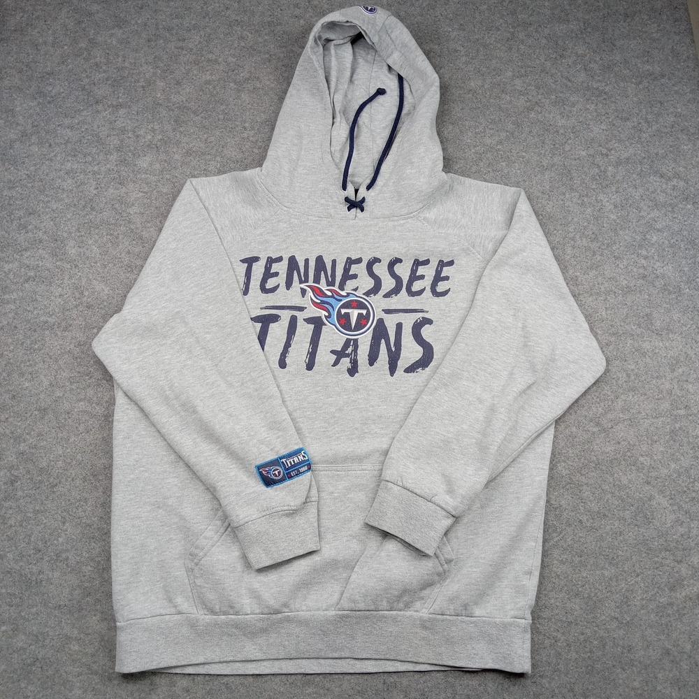 Tennessee Titans Hoodie Mens XL Gray NFL Football Pullover‎ Sweatshirt Fleece